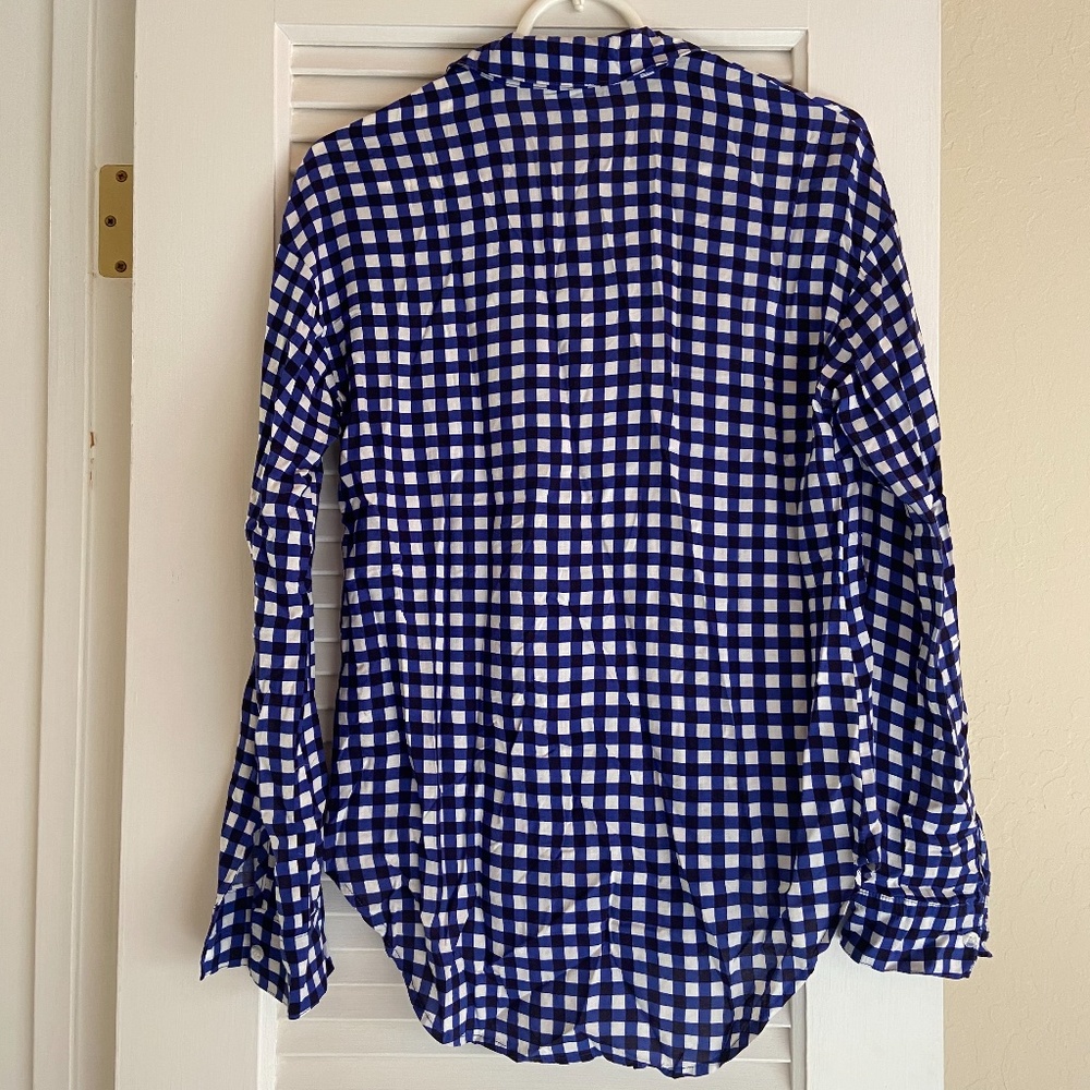 Splendid Blue Check Button Up - Picture 3 of 4